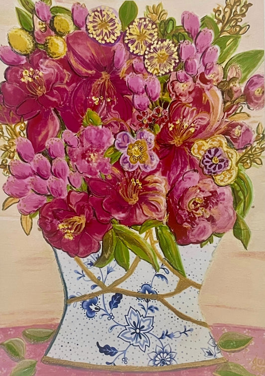 Mixed Media Collage Flowers and Vase Workshop - Saturday November 2nd 2024